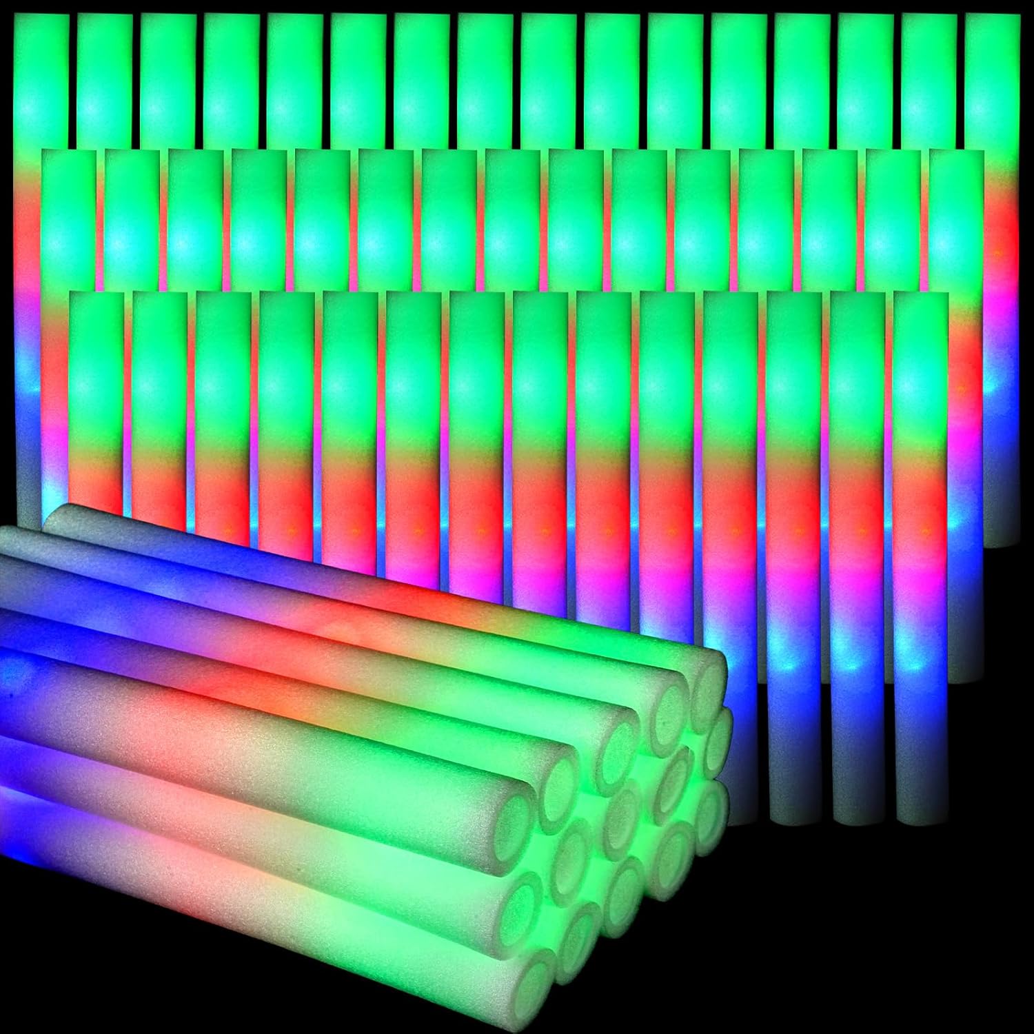 Flashing Led Foam Sticks Party - 30 шт. светящиеся палочки из пенопласта