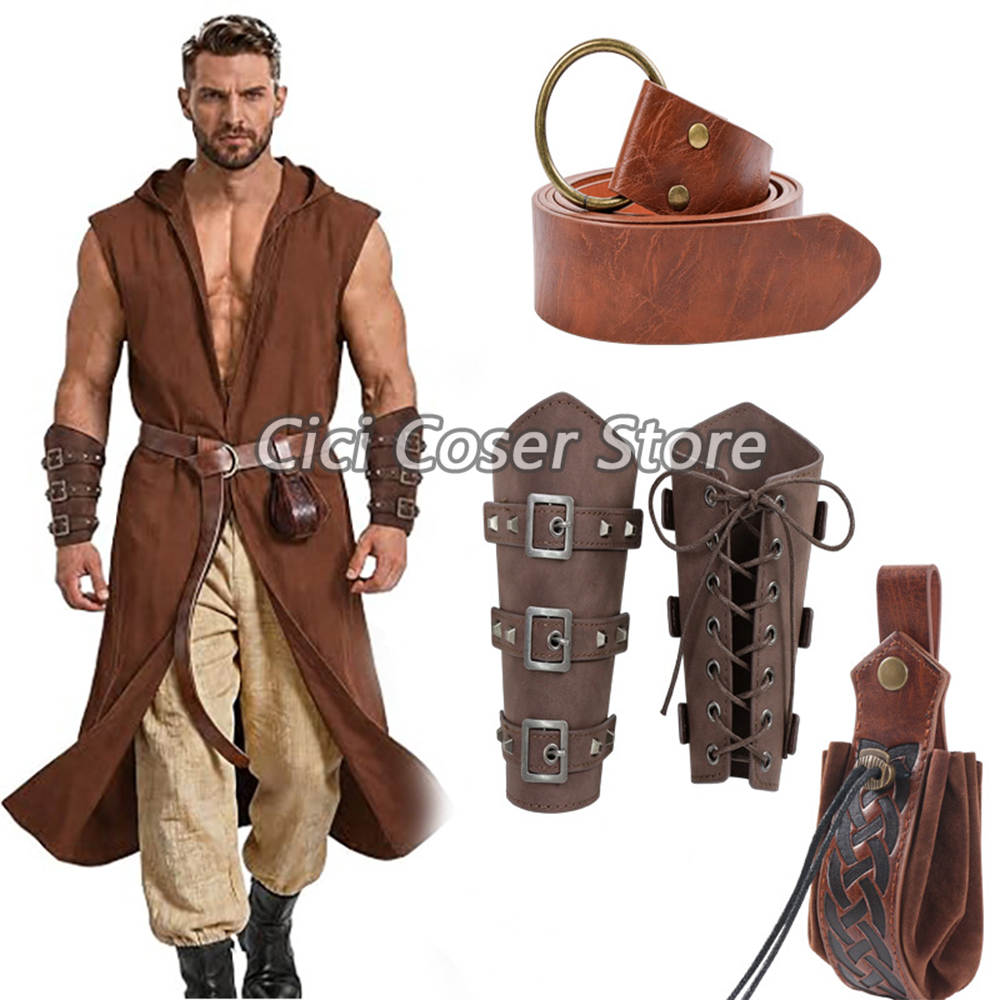 Costumes - Средневековый набор: пояс из искусственной кожи,