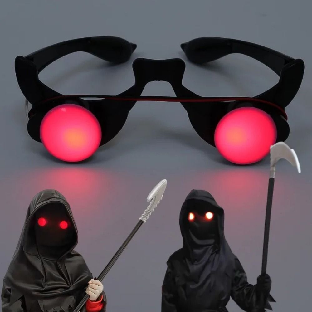 Glow In The Dark Party Glasses - Очки с LED-подсветкой из ABS-пластика, красные