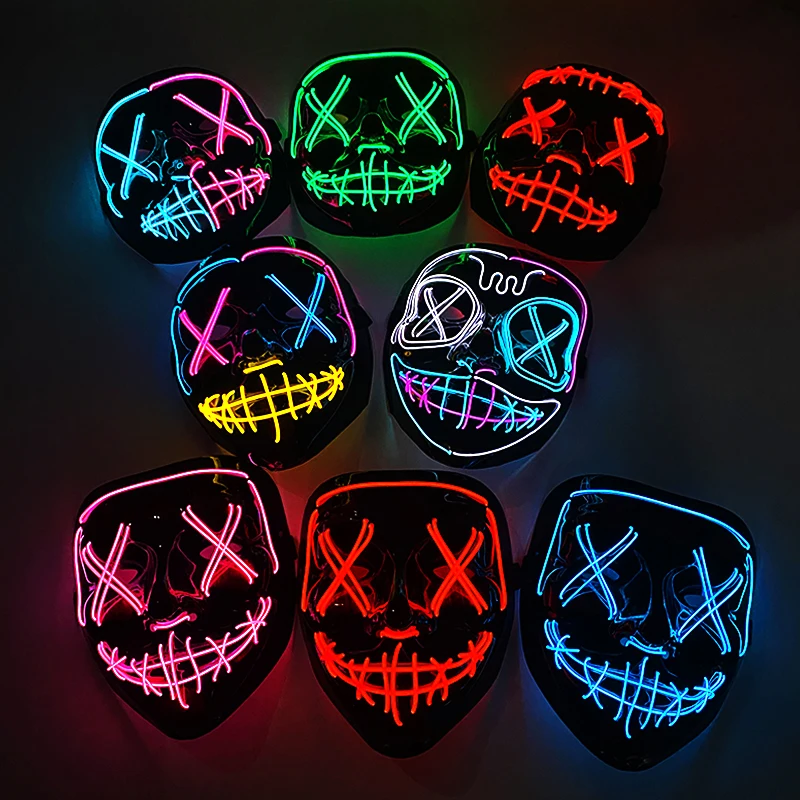 Беспроводная неоновая светодио – обзор и цена Led Purge Mask Halloween