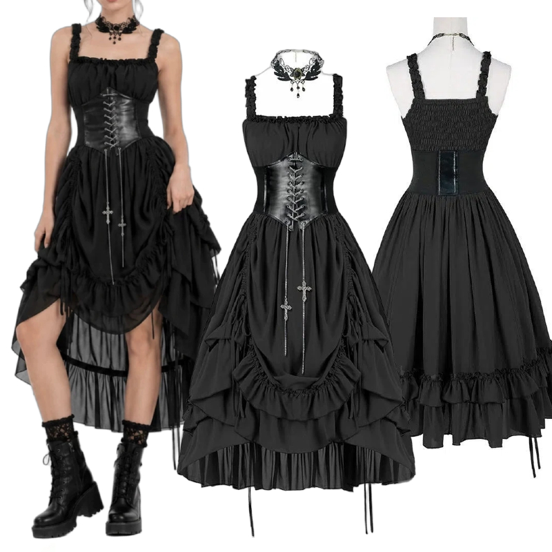 Женское готическое платье-корс – обзор и цена Medieval Renaissance Dress Women