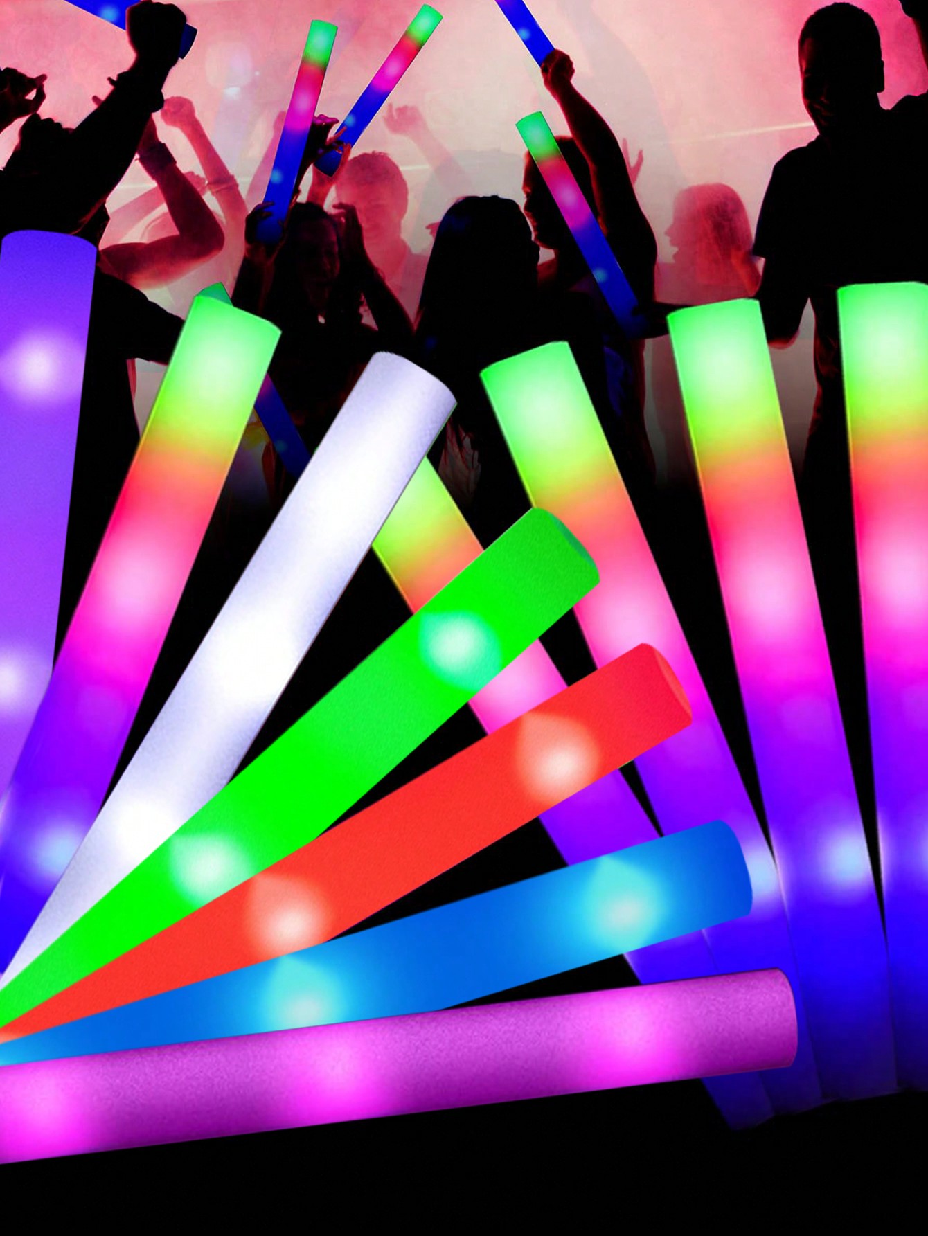 20/30 шт., вспышка-Стробоскоп – обзор и цена Flashing Led Foam Sticks Party