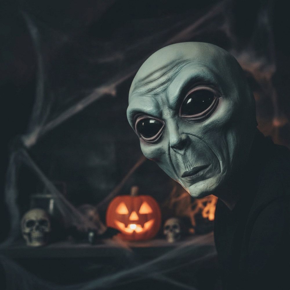 Латексная маска инопланетянина – обзор и цена Latex Alien Mask Realistic