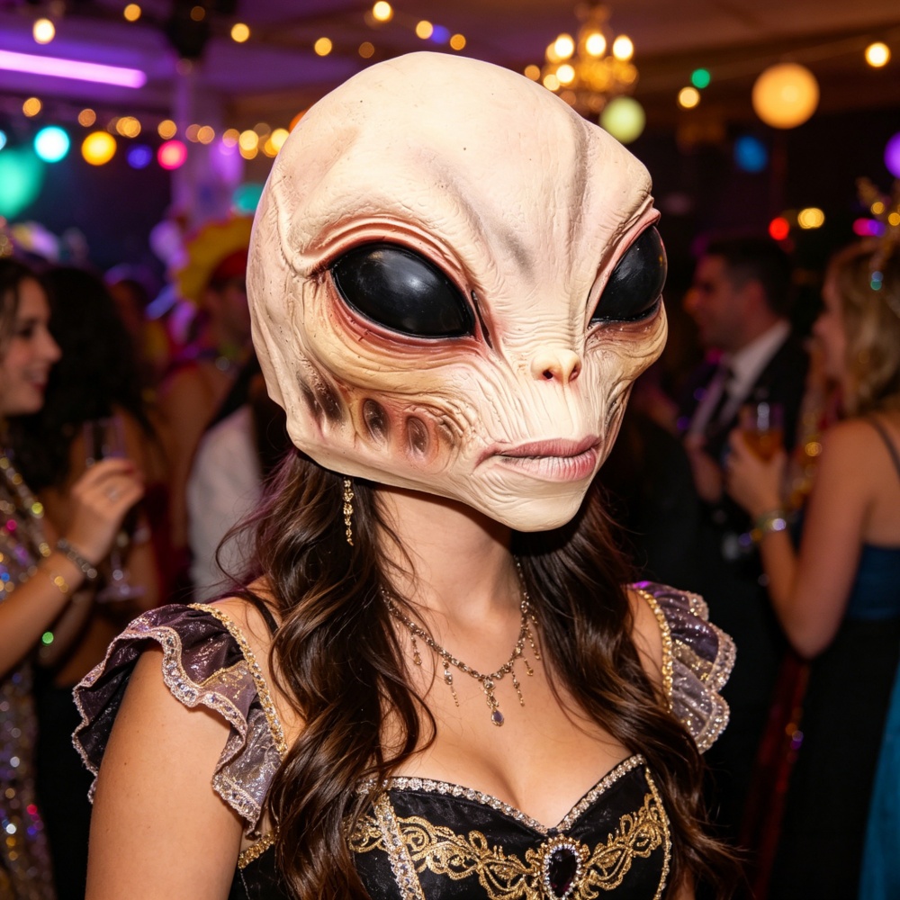 Маска инопланетянина для Хэлло – обзор и цена Latex Alien Mask Realistic